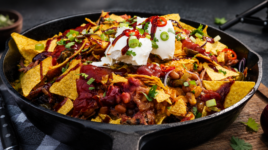Pulled Pork Nachos mit Mexican Sombrero
