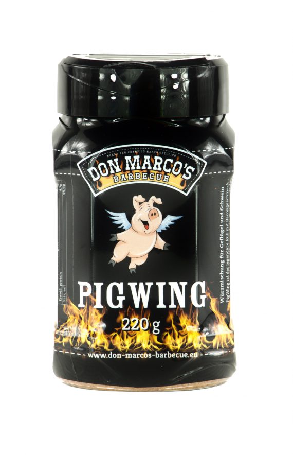 PigWing in schwarzer PET Dose