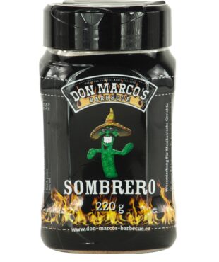 Don Marco's Barbecue Sombrero in schwarzer PET Dose