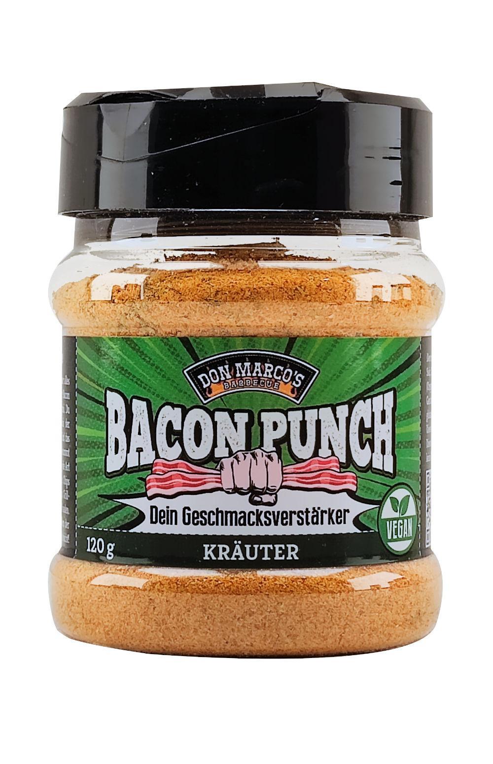 Bacon Punch Kräuter in PET Dose vor weißem Hintergrund