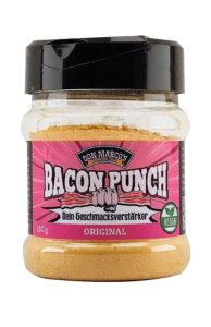 Bacon Punch Original in PET Dose vor weißem Hintergrund