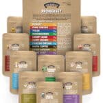 10 Don Marco's Barbecue Probierportionen im braunen Kraftpapier mit Barriereschutz, Etikett mit Vorstellungstext und Nährwertangaben, Don Marco's Barbecue Logo mittig oben